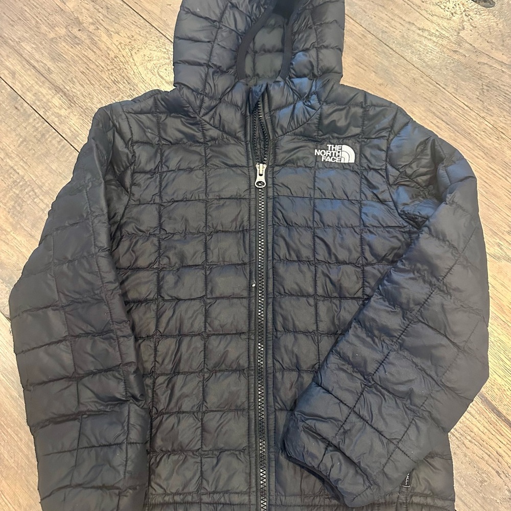 Youth North Face Thermoball Quilted Jacket- Black